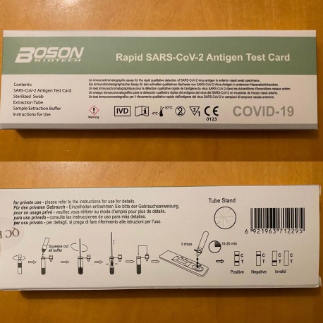 BOSON TEST RAPIDO ANTIGENICO SARS COVID-19
