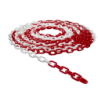CATENA SEGANLETICA BIANCO/ROSSA IN PLASTICA 200mt