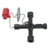 CHIAVE A CROCE PER CASSETTE ELETTR. GAS ACQUA